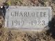 Headstone Charlotte Kissel
